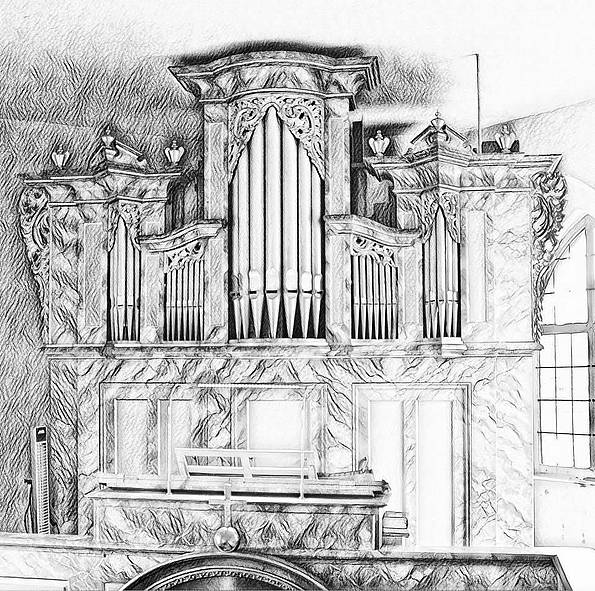 Orgel Jochsberg Foto und Grafik © Rainer Schulz 2019